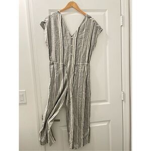 Cloth and Stone Striped Linen Jumpsuit